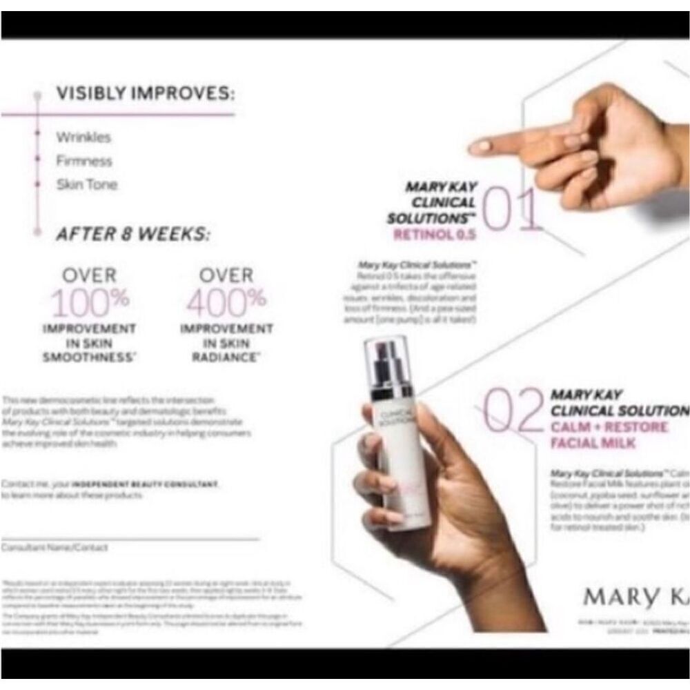 Mary Kay Clinical Solutions Box Set Age Fighting Skincare Retinol .5 Giftbox New - Picture 8 of 12